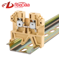 Bloc de bornes universel modulaire à montage sur rail DIN, connecteur de raccordement à vis pour armoire de distribution électrique