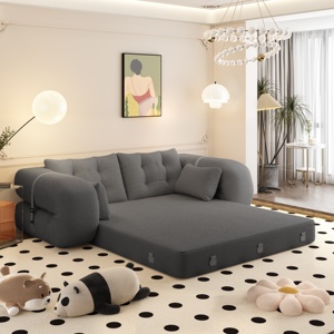 [Entrepôt USA] Canapé-lit multifonctionnel pliable 3-en-1 pour humains et chiens, 78,7 pouces, livraison aux États-Unis, MOQ : 1 ensemble - Product Image 2