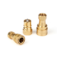 Connecteur hydraulique pneumatique de qualité supérieure, série KZD, en laiton, à raccord rapide, norme ISO7241-B, étanche, pour système d'eau, d'huile et de gaz