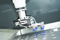Prensa Plegadora CNC de Alta Resistencia de 3200 mm, Sistema Electrohidráulico Servo DA69S, Máquina de Plegado de Alta Estabilidad con Brazo Robótico