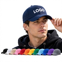 Casquettes de baseball vintage en sergé 100 % coton à 6 panneaux, personnalisables OEM/ODM, unisexe, vente en gros, broderie de logo sur mesure