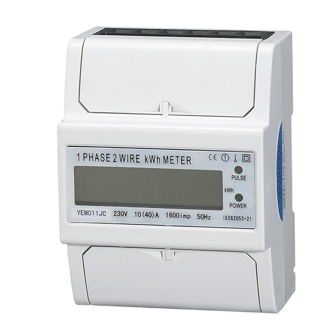 Home Use Single Phase Din Rail Electric Power Smart Analog kwh Meter Digital Electric Kilo Watt Hour Meter Energy Meters