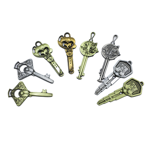 Llaveros de Metal Personalizados con Flor de Loto, de Aleación de Zinc, Estilo Vintage, Latón Antiguo y Plata - Product Image 4