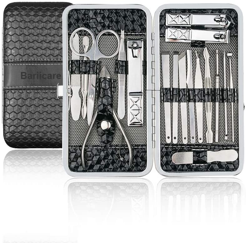 18 шт. Высококачественная профессиональная машинка для стрижки ногтей из нержавеющей стали набор многофункциональных инструментов для ногтей высококачественные атмосферные вырезки для ногтей