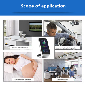 Pm2.5 <span class=keywords><strong>Detector</strong></span> không khí trong nhà chất lượng Analyzer cho formaldehyde và khác khí độc hại Dụng cụ đo lường cho pm1.0/PM10/hcho - Product Image 3