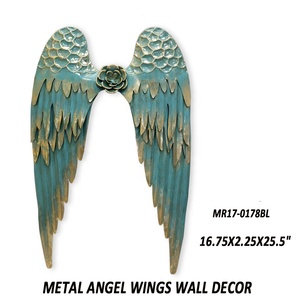 Décoration murale en fer avec des ailes d'ange contemporaines, prix avantageux, vente chaude <span class=keywords><strong>2022</strong></span>, art en métal rose pour anniversaire - Product Image 4