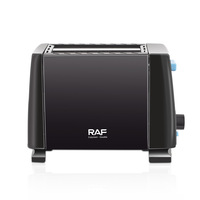 Grille-pain multifonction RAF pour cuisson vapeur, capable de griller 2 tranches de sandwichs et de petit pain, avec fonction de chauffage.