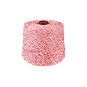 Fil à tricoter en acrylique mélangé de haute qualité, 100 % filé, rose et blanc, anti-boulochage, filé à anneaux, type MilkCotton, vente en gros - Product Image 3
