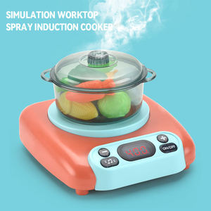 51pcs Pretend Play Music Light Spray Induction Cooker Simulation Tableware Kitchenware <b>Kitchen</b> <b>Food</b> <b>Toy</b> Cooking Set <b>for</b> Kids - Product Image 3