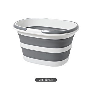Outdoor Portable Collapsible Basket Folding Plastic Design for Dirty Clothes Picnic Food Camping Storage - Product Image 1