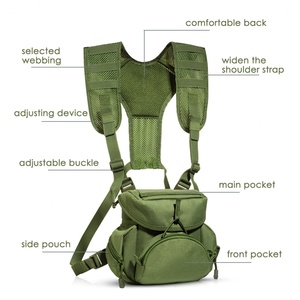 Harnais de poitrine réglable pour jumelles, sac de poitrine tactique pour la chasse, la randonnée et le tir, vente chaude - Product Image 6