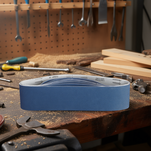 Bandes abrasives Fervi P100 bleues pour le ponçage du métal et du bois - Product Image 3