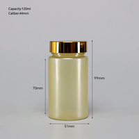 Fournisseur direct d'usine, flacon en plastique PET de 120 ml pour médicaments, pilules, vitamines et compléments alimentaires