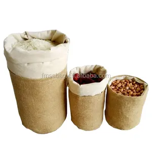 Newest High Quality Jute Bags With Cotton Lining For Packing Rice Coffee Bean Agriculture