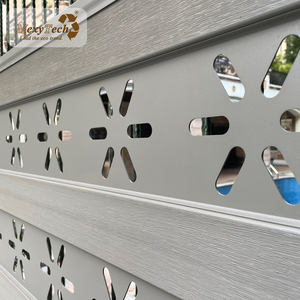 Kayu komposit luar ruangan, pagar kayu plastik komposit, pagar modern horizontal kayu - Product Image 2