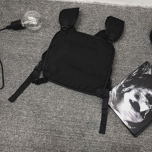 Sac de poitrine tactique Toughslus, taille unique, noir, polyester, coutures soudées, pour les loisirs, les voyages, style couple - Product Image 2