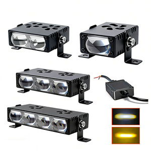 Focos LED Qideguan para Motocicleta, 12V, Doble Color, Impermeables, Luces de Rejilla para Camioneta y Automóvil - Product Image 5