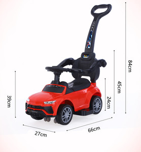 Carrito Multifuncional para Niños con Función de Giro, Carrito de Empuje Manual Antivuelco, Carrito Deslizante - Product Image 4