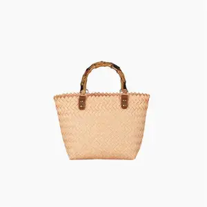 Strohtasche Damen Perle ko Strohsacke Tragetasche Aus Stroh Mit Seilgriff Und Fur Den Strand Susse Handtasche Madchen 2024