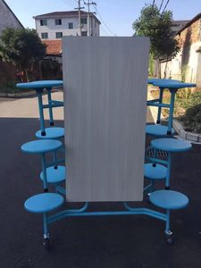 매점 학교 테이블 접이식 식당 책상 학교 가구 - Product Image 6
