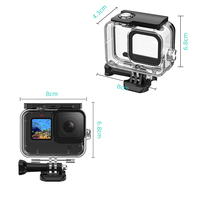 Funda Impermeable para Gopro Hero 8 9 10 11 12 Black 13, Funda Protectora de Grabación a 60 m para Gopro Hero 12 Black