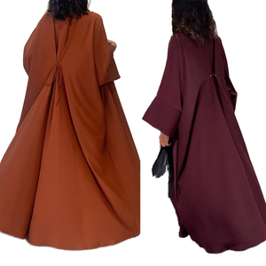 MQ174 abito da donna musulmano Cardigan in poliestere capispalla per l'inverno estate e autunno per abiti da sposa Abaya dal Medio Oriente - Product Image 1