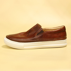 Mocassini Estivi in Pelle di Cavallo Tinta Unita, Stile Retrò Casual, <span class=keywords><strong>Scarpe</strong></span> Slip-On alla Moda, Disponibili in Stock, Dropshipping - Product Image 2