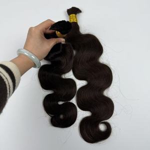 Pephair Popular Indian Pepper Cabello Humano Naturalmente Teñido en Paquetes Súper Doblemente Estirados con Onda Corporal - Product Image 5