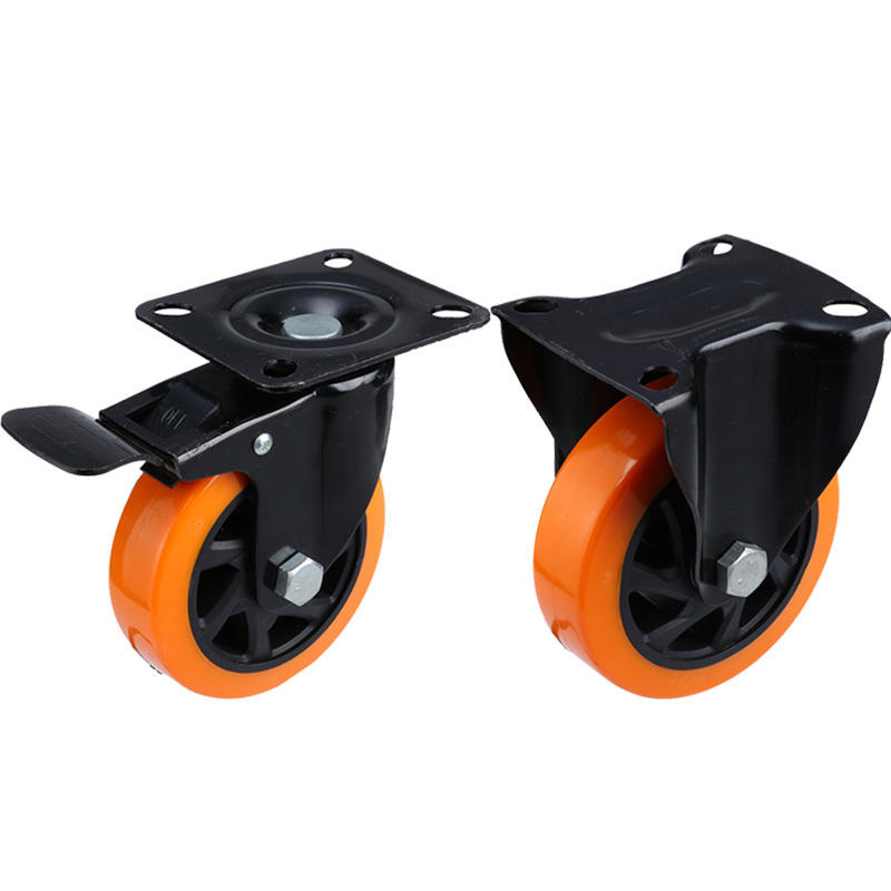 Medium Electrophoresis PVC Caster 3 4 5 Inch Universal Silent, Wear-resistant Swivel Casters Casters for Industrial Trolleys