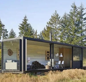 Villa Moderne de Luxe Extensible à <span class=keywords><strong>3</strong></span> Chambres en Structure Acier Conteneurisée 40 pieds, Préfabriquée, Modulaire et Pliable, avec Espaces de Vie et Cuisine - Product Image 1