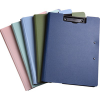 Porte-documents A3/A4 double clip en PP, planche d'écriture pour étudiant, support de rangement pour livres, bloc-notes en mousse, porte-documents de bureau professionnel