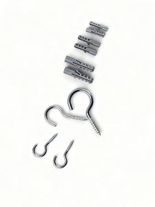 Lot de 113 <span class=keywords><strong>vis</strong></span> autoperceuses à œil et crochets avec chevilles d'expansion en plastique, kit de fixation murale auto-perceuse - Product Image 6