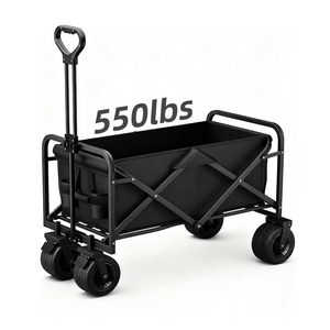 Vagoneta de Playa 3 en 1 TUXIN con Ruedas Grandes, Carrito de Camping Plegable de Aluminio, Vagoneta Utilitaria Plegable para Exteriores - Product Image 1