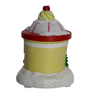 Venta al por mayor Noel Led iluminado Ski Christmas Scene & Ice Cream Shop - Product Image 5