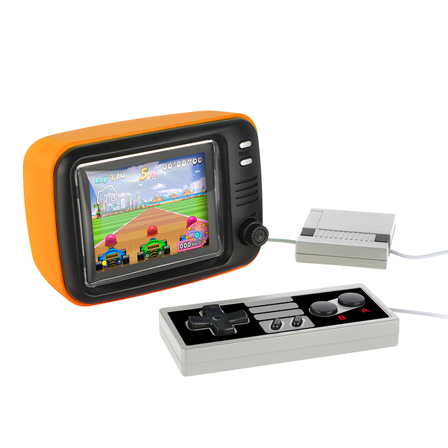 2.8" 8/16 Bit Mini TV Style 240 Video Games Player with Handheld Gamepad Retro Game Console with CE