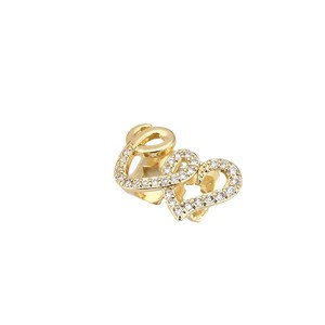Grilles dentaires hip-hop personnalisées et tendance, style européen-américain, en cuivre micro-incrusté de zircon, plaqué <span class=keywords><strong>or</strong></span>, marque QT - Product Image 5