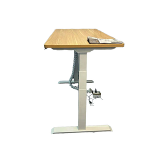 Base de bureau électrique ergonomique moderne de haute qualité à double moteur, extensible, réglable en hauteur sur 3 niveaux, pour bureau assis-debout commercial en acier - Product Image 1