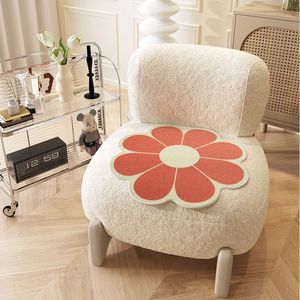 ผ้าห่มข้างเตียงสำหรับห้องนอนทำจากผ้ากำมะหยี่พรมปูพื้นลายดอกไม้หรูหราสัมผัสสูงเบาะนั่งทรงอ่าว - Product Image 6