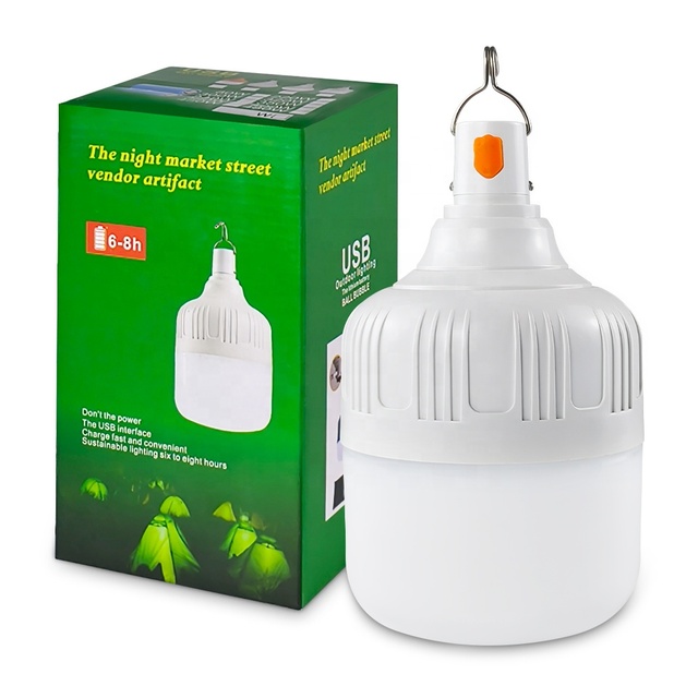 China Factory Camping Bombillas LED E27 Smart Charge Battery Powered Led Emergency Light LED Bulb