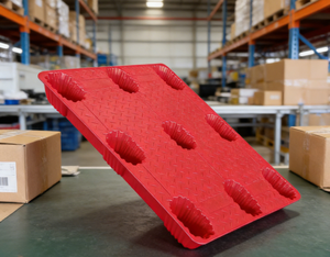 Paleta Europea <span class=keywords><strong>de</strong></span> Plástico Moldeado por Soplado <span class=keywords><strong>de</strong></span> Alta Resistencia Midwell <span class=keywords><strong>de</strong></span> 9 Pies, Apilable, <span class=keywords><strong>de</strong></span> Una Sola Cara, Entrada <span class=keywords><strong>de</strong></span> 4 Vías, Carga Dinámica <span class=keywords><strong>de</strong></span> 1.0t, Grado Industrial - Product Image 1