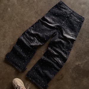 Jeans de Hombre <span class=keywords><strong>Paul</strong></span> Gaultier de Alta Calidad con Cristales 3D, Lavados, Holgados, Estilo Cargo Sobredimensionado y Apilado, Ropa Urbana Personalizada - Product Image 5