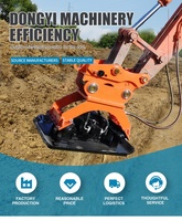 Compacteur hydraulique pour excavatrice hautement efficace avec moteur hydraulique de haute qualité, utilisé dans la construction routière et la compactation des pentes