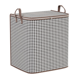 Sac de rangement <span class=keywords><strong>pour</strong></span> couette non tissée pied de poule moderne Boîte de rangement <span class=keywords><strong>pour</strong></span> <span class=keywords><strong>garde</strong></span>-<span class=keywords><strong>robe</strong></span> de ménage <span class=keywords><strong>pour</strong></span> le <span class=keywords><strong>déménagement</strong></span>, la finition et l'emballage des vêtements - Product Image 4
