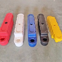 Mini Barrière de Piste en Plastique DIY pour Voiture RC de Drift et Karting, Protection Anti-Collision pour Course Télécommandée, Remplissable d'Eau, Protection IP66