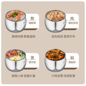 Stainless Steel Soup <b>Pot</b> 5L And Above <b>Large</b> Capacity With Lid Portable For Household And Commercial Use - Product Image 5