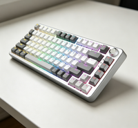 Clavier de jeu mécanique à 60 %, touches PBT remplaçables à chaud, rétroéclairage LED arc-en-ciel pour PC Gamer, ordinateur portable