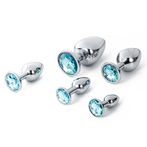 Wholesale Metal Anal Butt Plug with Diamond Crystal for Men &amp; Women Metal Plugs <strong>Anales</strong> - Product Image 5