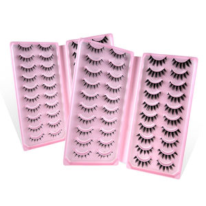 थोक बैच ए 017 पूर्ण पट्टी आंखों के 20 जोड़े सीमा पार विदेशी व्यापार dy नकली पलकों की बड़ी क्षमता सिम्युलेटेड टक। - Product Image 3