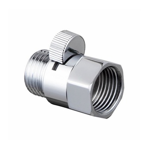 Robinet d'arrêt pour pommeau de douche, raccord G1/2 en laiton pour tube de douche, adaptateur de robinet d'arrêt, accessoire de salle de bain - Product Image 1