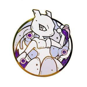 Broche anime japonais Mewtwo <span class=keywords><strong>Arceus</strong></span> Rachi Badge en métal Logo personnalisé Broche en émail - Product Image 2